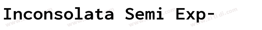 Inconsolata Semi Exp字体转换